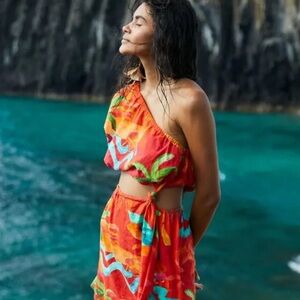 Farm Rio Vibrant One-Shoulder Dress